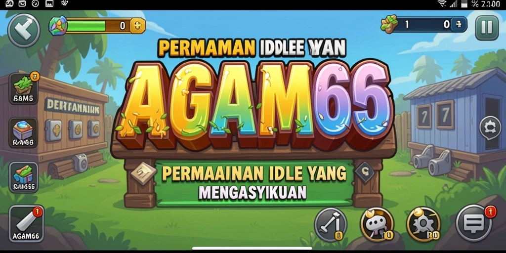 Tampilan gameplay AGAM66 dengan fitur Idle yang menarik.