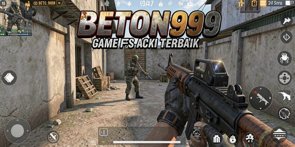 Gameplay intens dan seru dalam BETON999 yang penuh aksi.