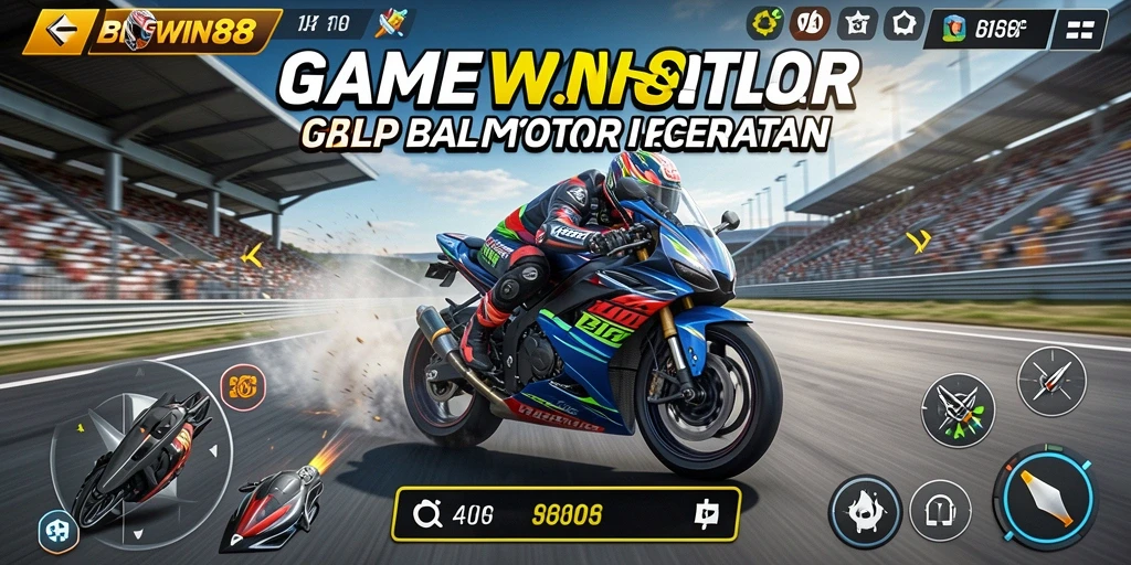 Tampilan gameplay mendebarkan dari BIGWIN88 saat balapan di lintasan.