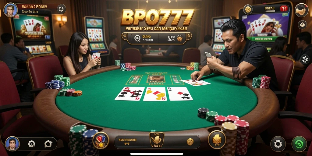 Tampilan gameplay utama BPO777 yang seru dan kompetitif.