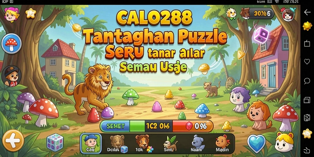 Tampilan gameplay menantang di CALO288 yang penuh warna.