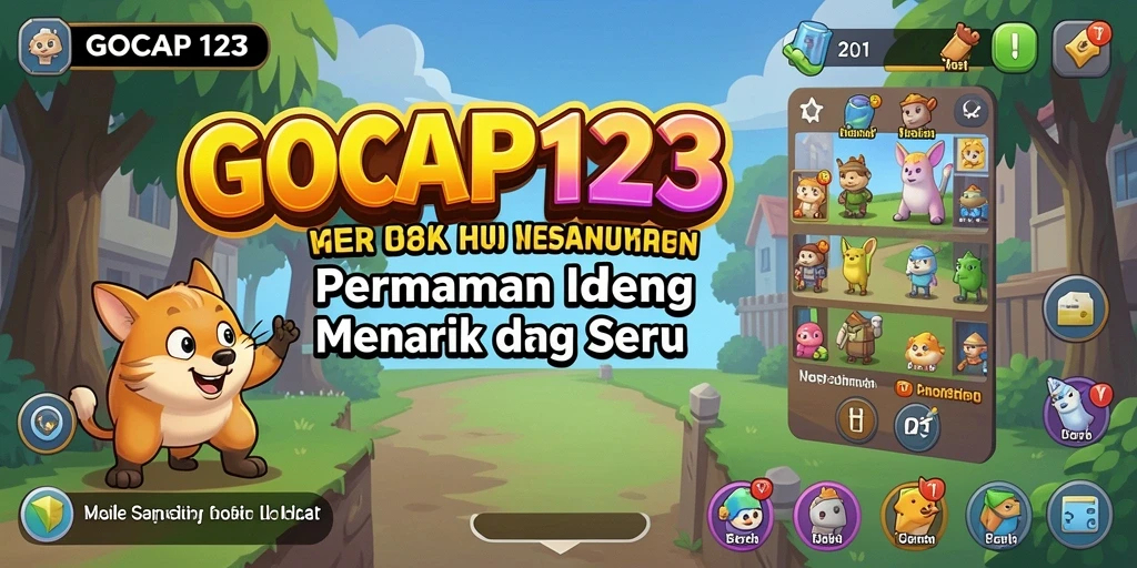Tangkapan layar gameplay GOCAP123 menunjukkan aktivitas permainan Idle yang menarik.