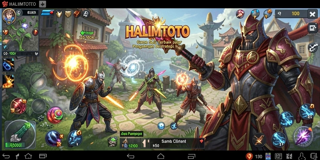 Tampilan gameplay HALIMTOTO yang seru dan interaktif.