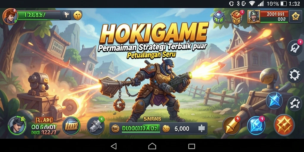 Tampilan menegangkan dari pertempuran strategis dalam HOKIGAME.
