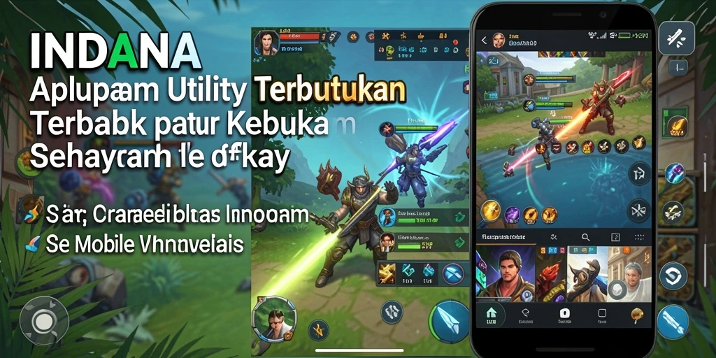 Tampilan utama aplikasi INDAAA dengan fitur Utility yang menarik.