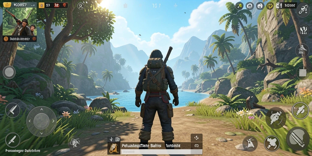 Screenshot dari gameplay KO857 menunjukkan petualangan di dunia terbuka.