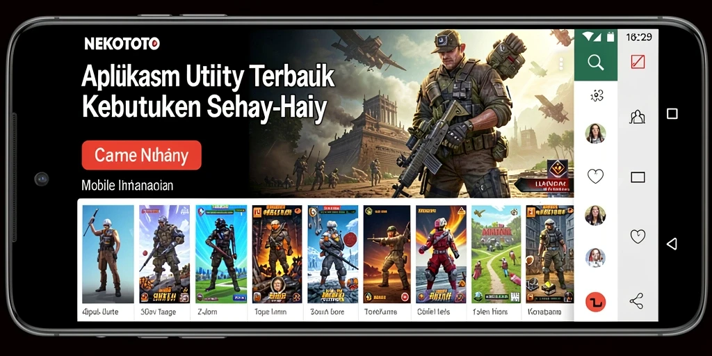 Tampilan antarmuka pengguna NEKOTOTO yang sederhana dan intuitif.