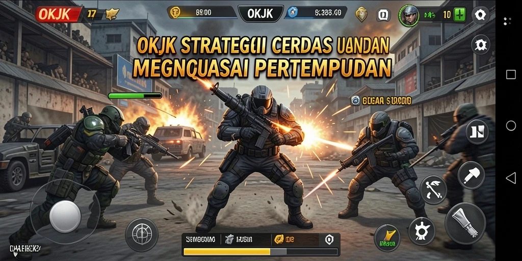 Tampak gameplay menegangkan dan strategis dari OKJK yang menarik.