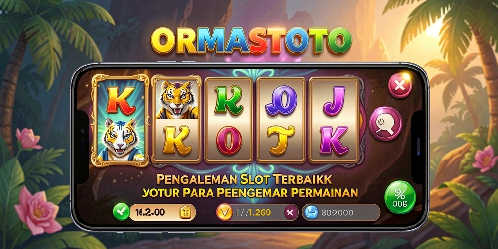 Tampilan fitur gameplay menakjubkan dari ORMASSTOTO yang penuh dengan slot menarik.
