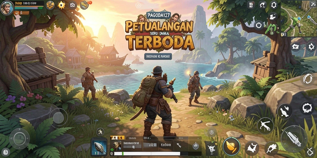 Tampilan gameplay seru di dunia terbuka yang menakjubkan.
