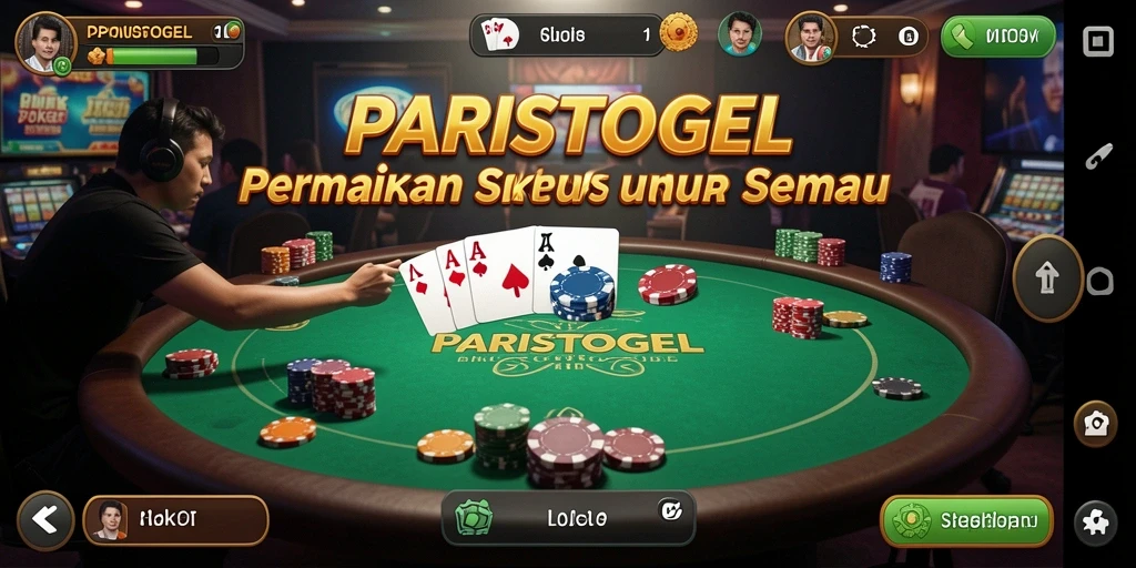 Screenshot gameplay Poker seru di PARISTOGEL.