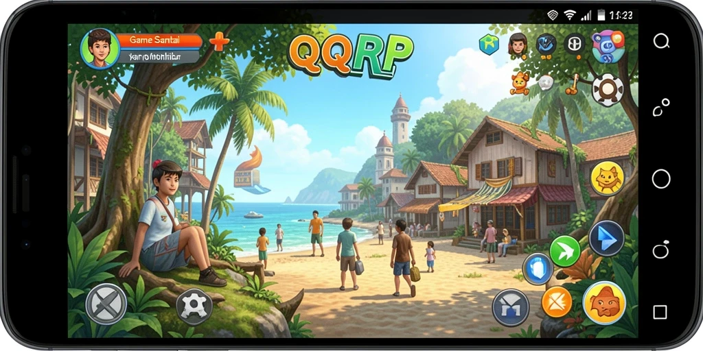 Tangkapan layar gameplay QQRP yang menunjukkan momen seru dalam permainan.