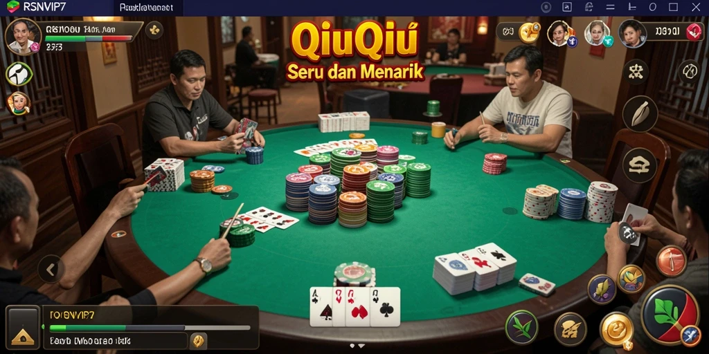 Gameplay QiuQiu yang seru dan penuh tantangan.