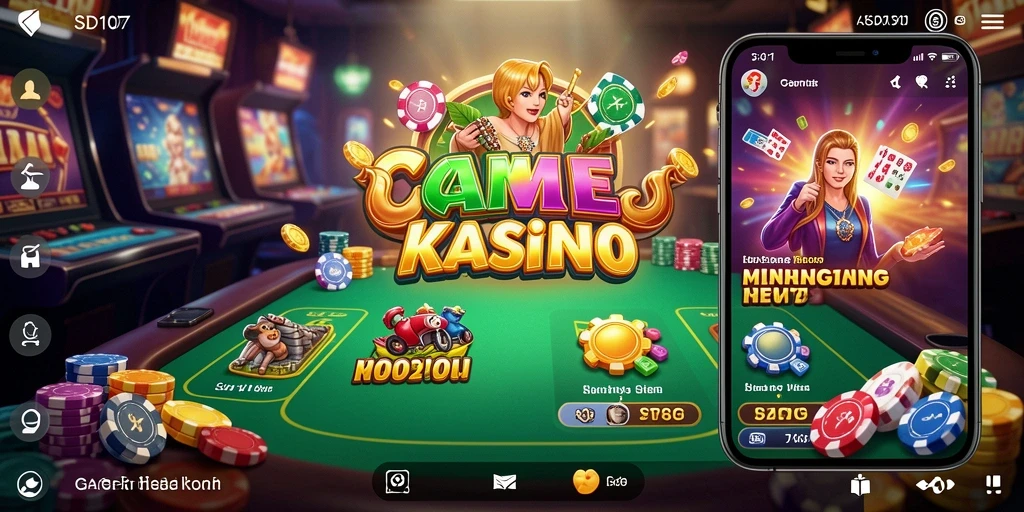 Tampilan screenshot SD107 menampilkan aksi seru permainan Kasino.