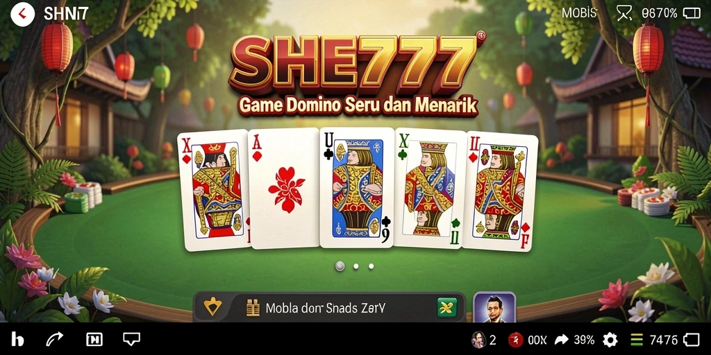 Tampilan gameplay Domino yang seru dan membuat ketagihan.