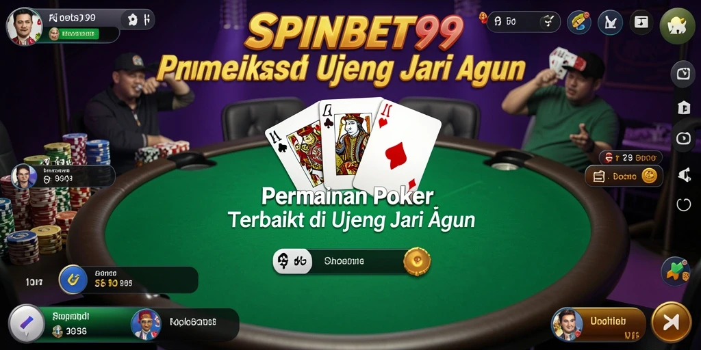 Tampilan gameplay SPINBET99 yang menegangkan dalam permainan Poker.