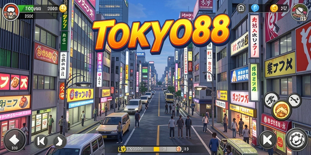 Screenshot gameplay TOKYO88 menampilkan aksi seru di dunia petualangan Tokyo.
