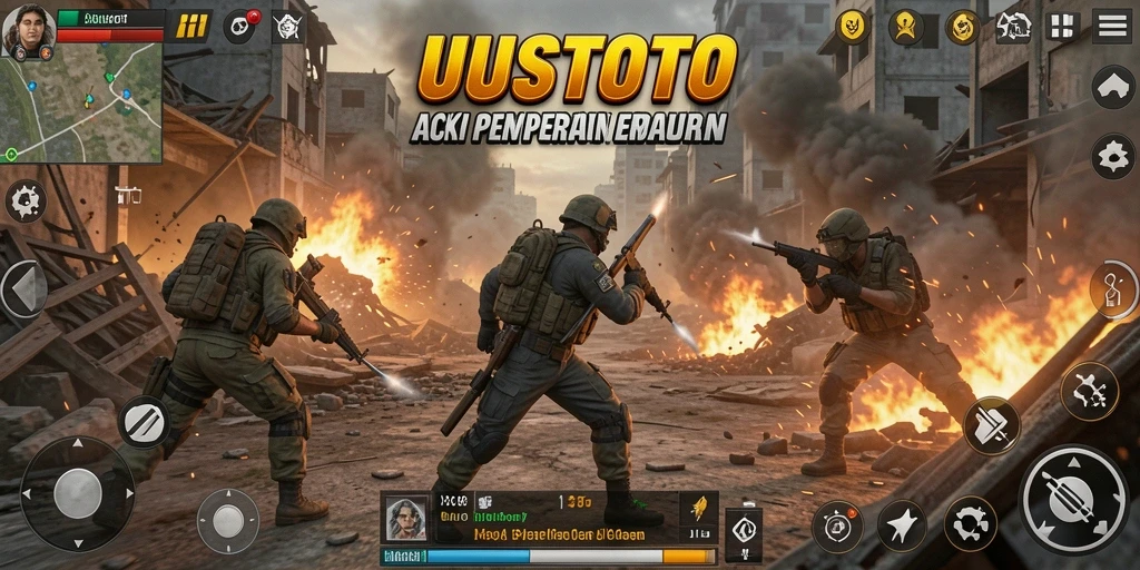 Tampilan gameplay UUSTOTO yang penuh aksi dan ketegangan.