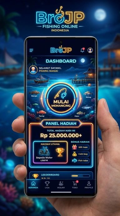 Tampilan utama aplikasi brojp di perangkat Android.